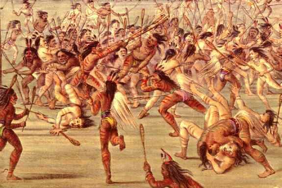 Лакросс практиковался в основном в в Бретани и в Нормандии, и очевидно что миссионеры из этих регионов дали свое название аналогичной игре индейцев Америки (ныне она называется Baggataway), и её потомком стал современный лакросс национальный вид спорта Канады имеющий своих поклонников и в других странах.