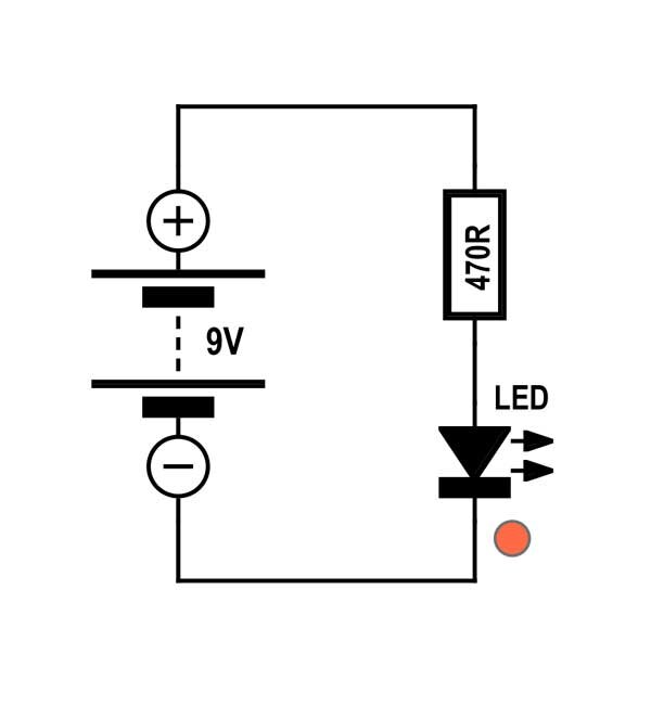 соединение светодиода