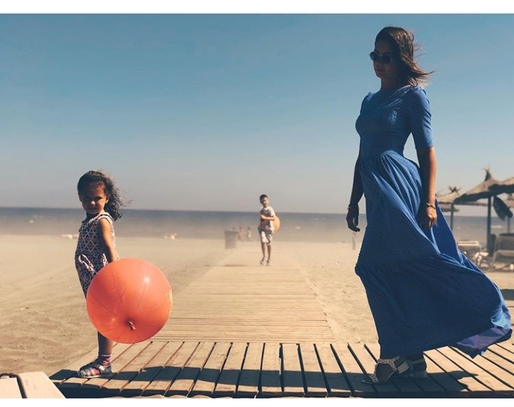 Агата с дочерью Мией