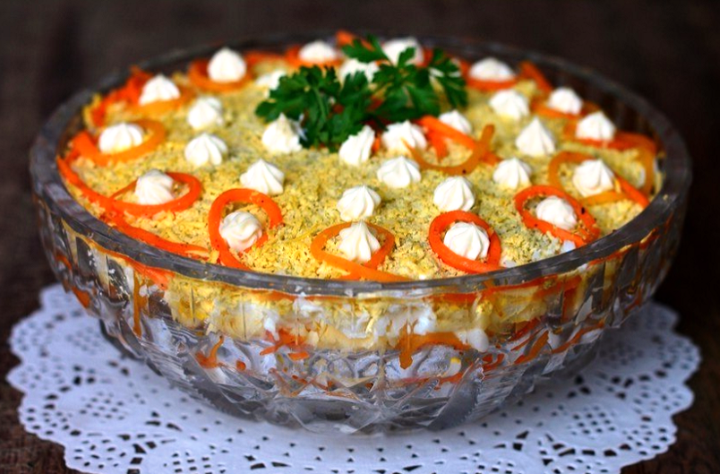 Простой и вкусный салат на праздник - "Бунито" 