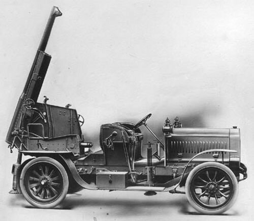 Серийная Autocanon de 75 mm mle 1913 De Dion Bouton.