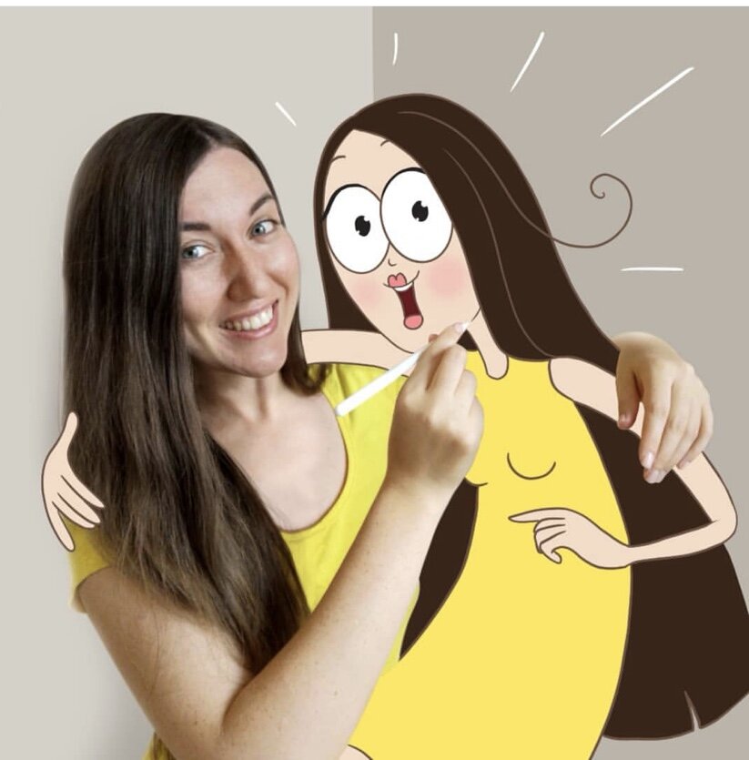 Это автор комиксов Саша Советова. Удивительное сходство, не правда ли?