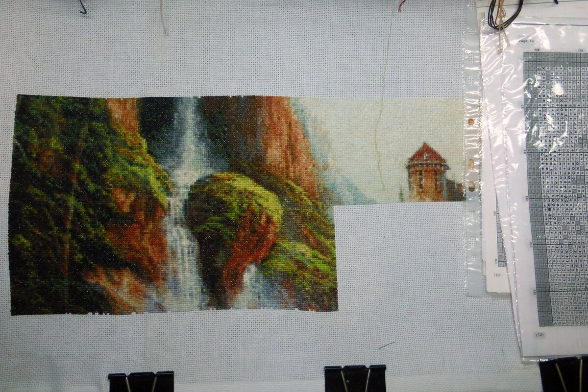 С чего началось. Карпова Елена - работа по схеме от Ольги Башкировой (картина А.Стрелкова).