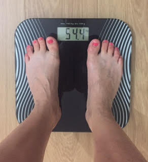 Вот результат сейчас, была 62,4 кг