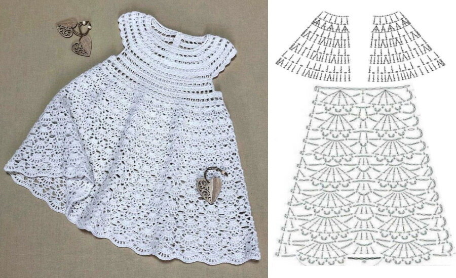 dress baby crochet