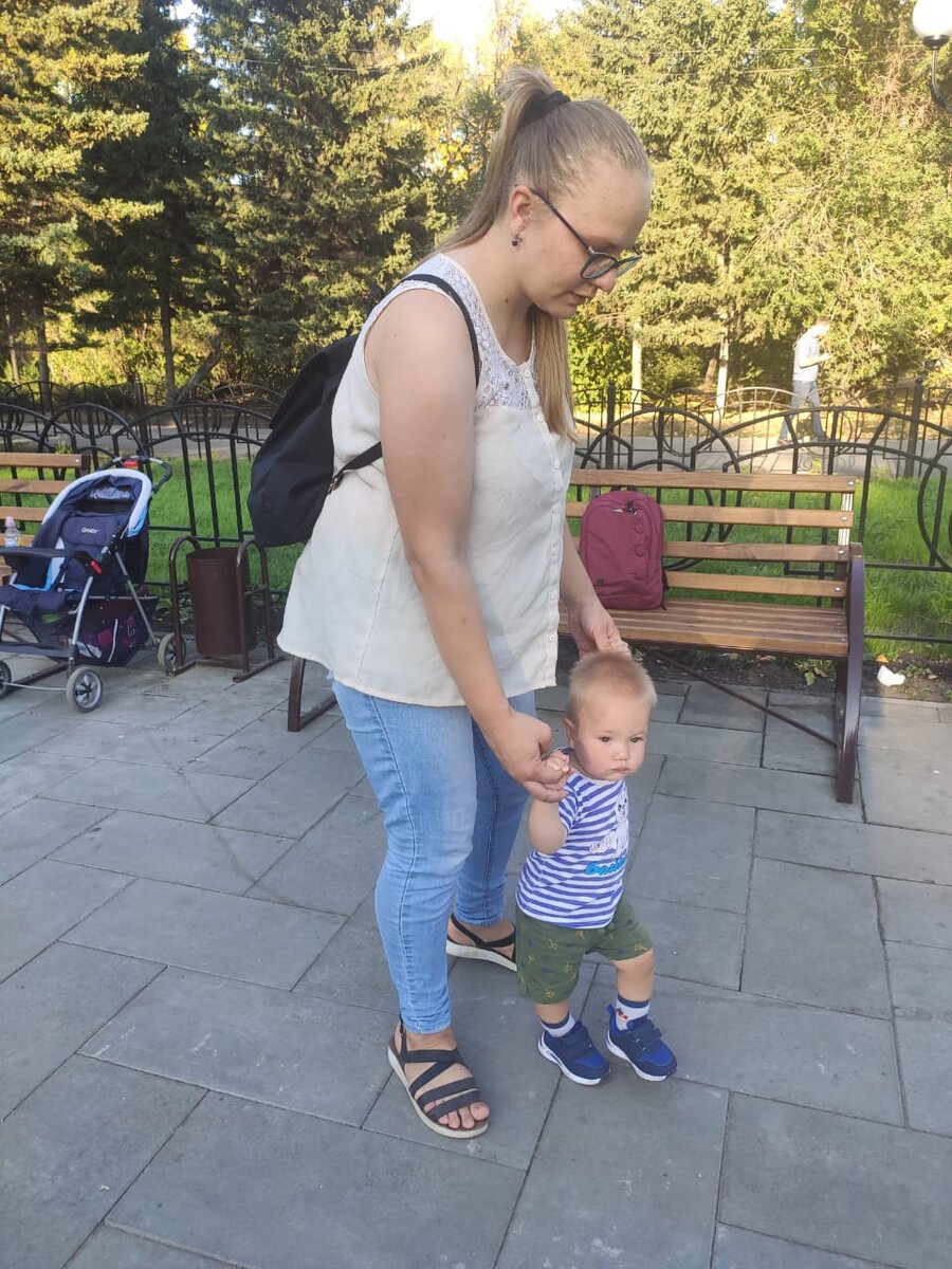 С первым и пока единственным ребёнком, фото автора