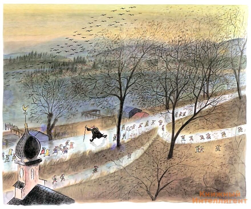 Иллюстрации к произведению выполнены в очень интересной технике