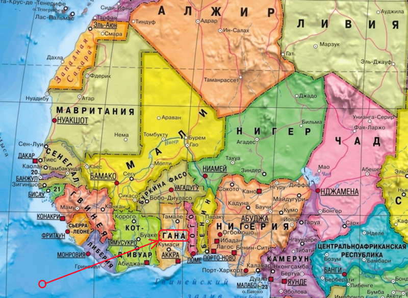 Где находятся Камерун и Того.                                  фото: картинки  яндекса.