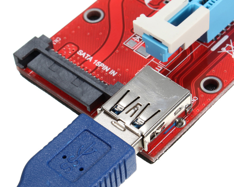 Райзер с разъемом питания  SATA  (15 PIN)