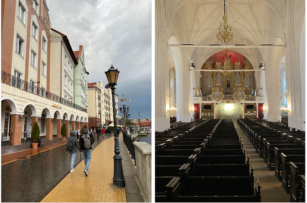 1 —  в Калининграде здорово провести 1—2 дня, но после предлагаю ехать в область; 2 
кафедральный собор в Калининграде меня очень впечатлил масштабами здания и органом