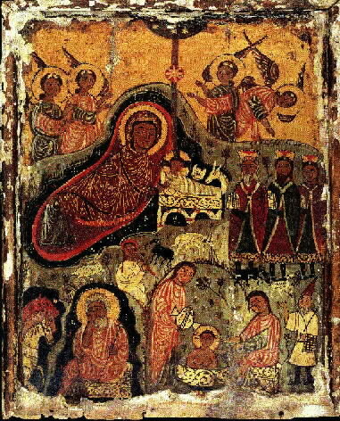 Рождество Христово. 7в. Монастырь святой Екатерины на Синае.