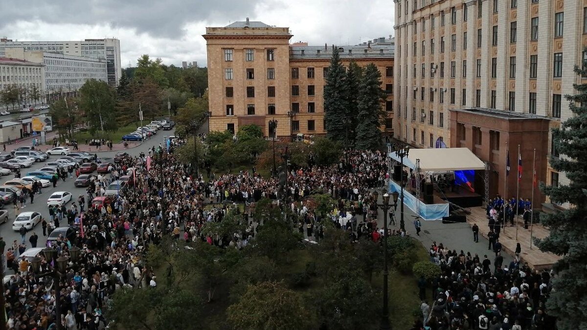 Армия первокурсников. Фото: пресс-служба ЮУрГУ.