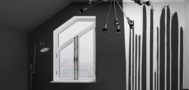 необычные окна в стиле авангард