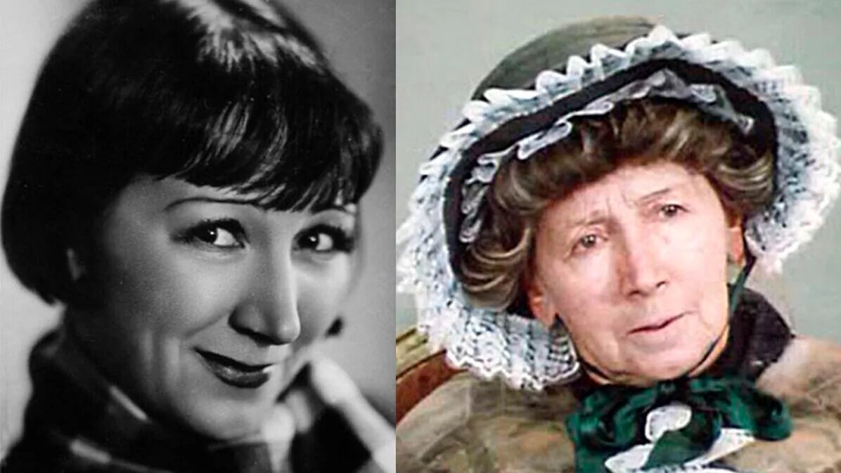 Рина Зелёная. Справа - актриса в роли черепахи Тортиллы в фильме "приключения Буратино" (1975). Фото из открытого источника