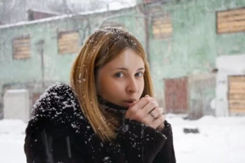  На улице без шапки фото