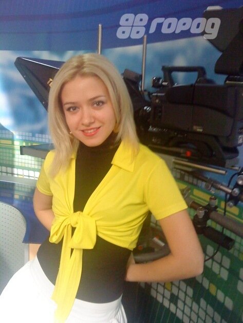 Екатерина Кириллова в съёмочном павильоне БСТ (2010 г.). Сейчас живёт в Москве