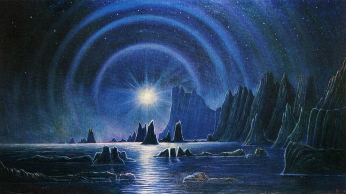 Рисунок инопланетный пейзаж