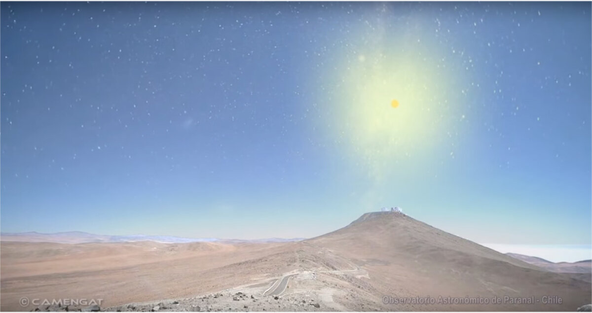 Это наше Солнце. Диаметр 1,392 млн км. Расположено в Солнечной системе. Относится к желтым карликам