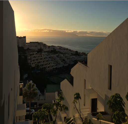 Закат по пути на гору Лос Гигантес на о.Тенерифе