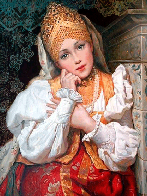 Художник Владислав Нагорнов. Русская красавица