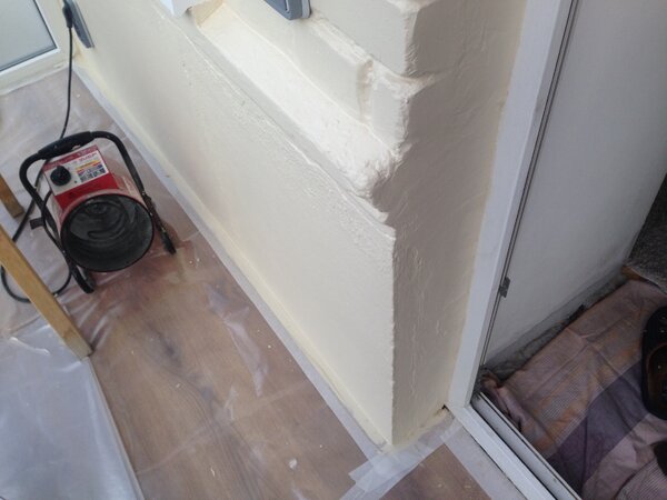 Отделка балкона в Москве. Исполнение - "Штайнер"