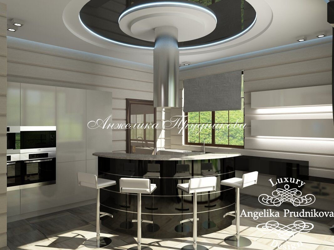 На фото: Интерьер современной кухни в Солнцево