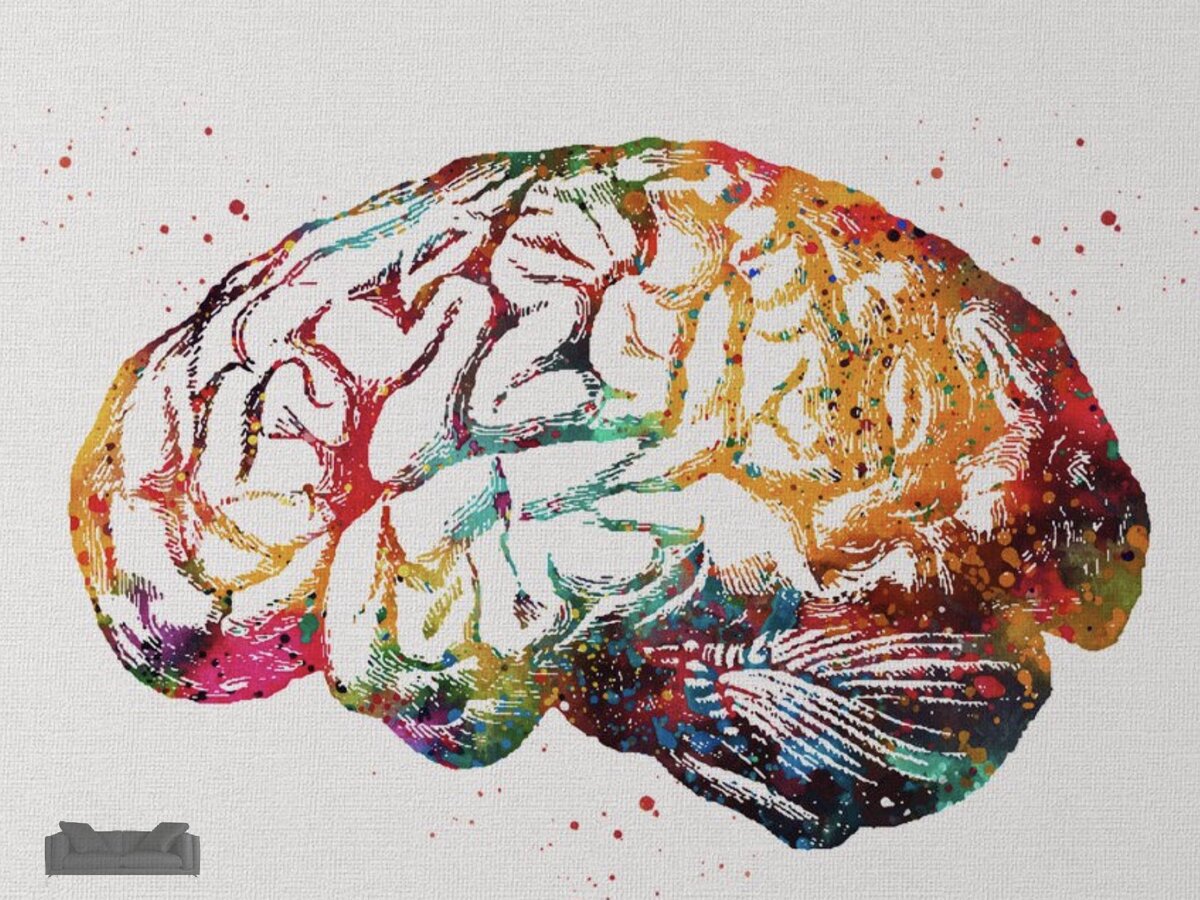 Brain die. Мозг человека арт. Мозг абстракция. Мозг картина.