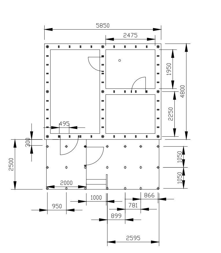 Планировка бани. Фото автора