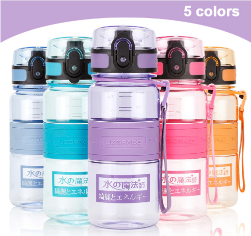 UZSPACE Water Bottle 350ml/500ml/650ml BPA Free with Filter (617,53 - 962,93 руб.)
