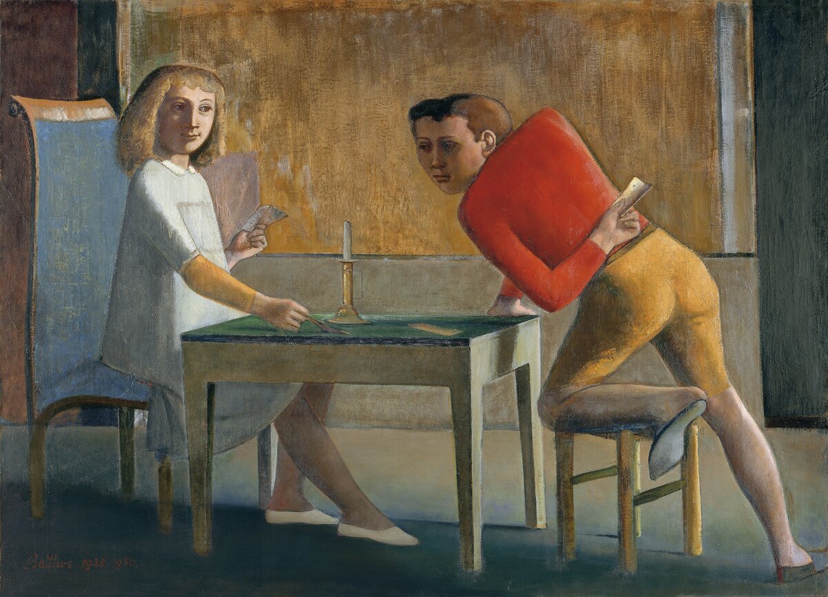 Бальтюс, “Игра в карты”, 1948–1950