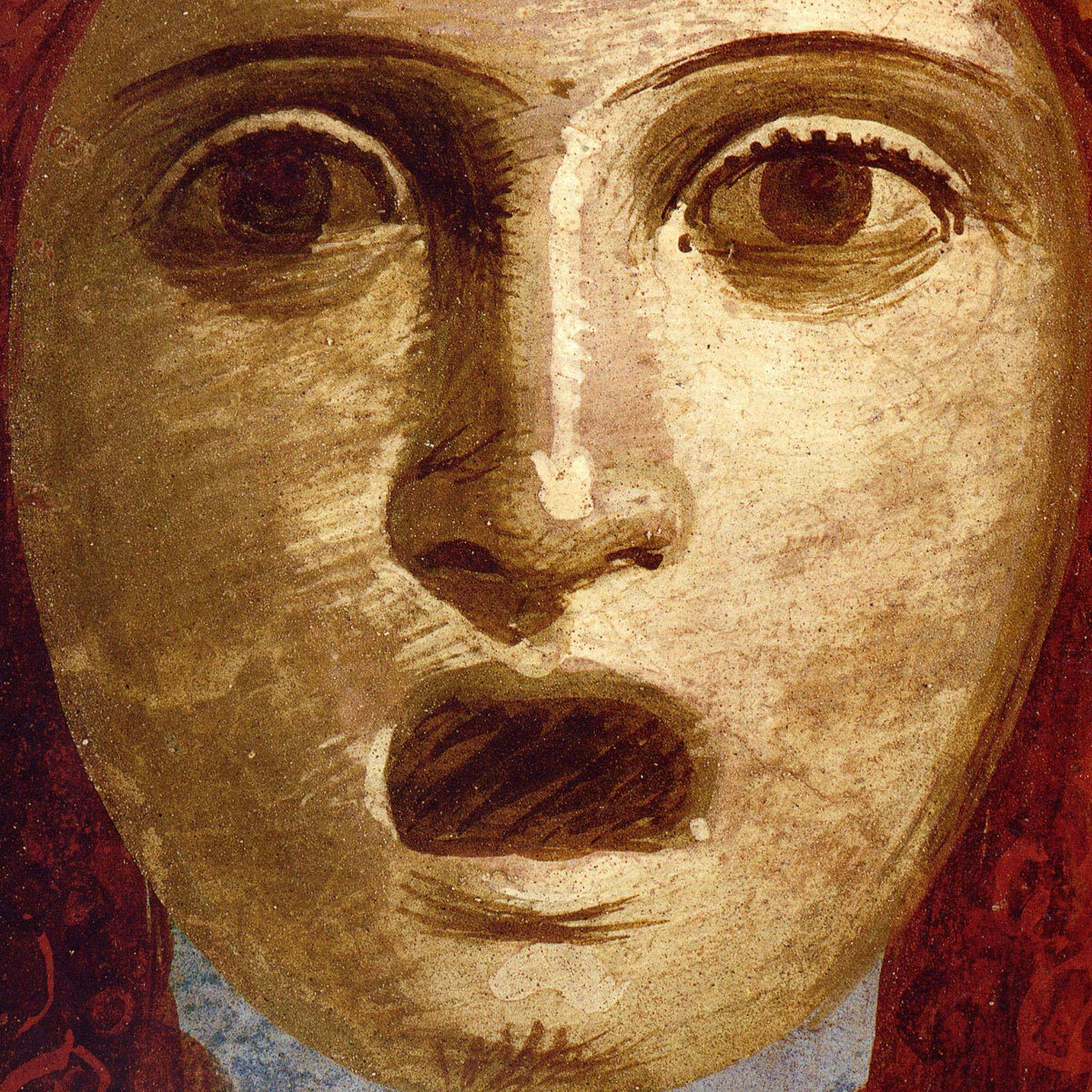 Фреска с изображением женской головы. Помпеи, 1 в. до н.э. 