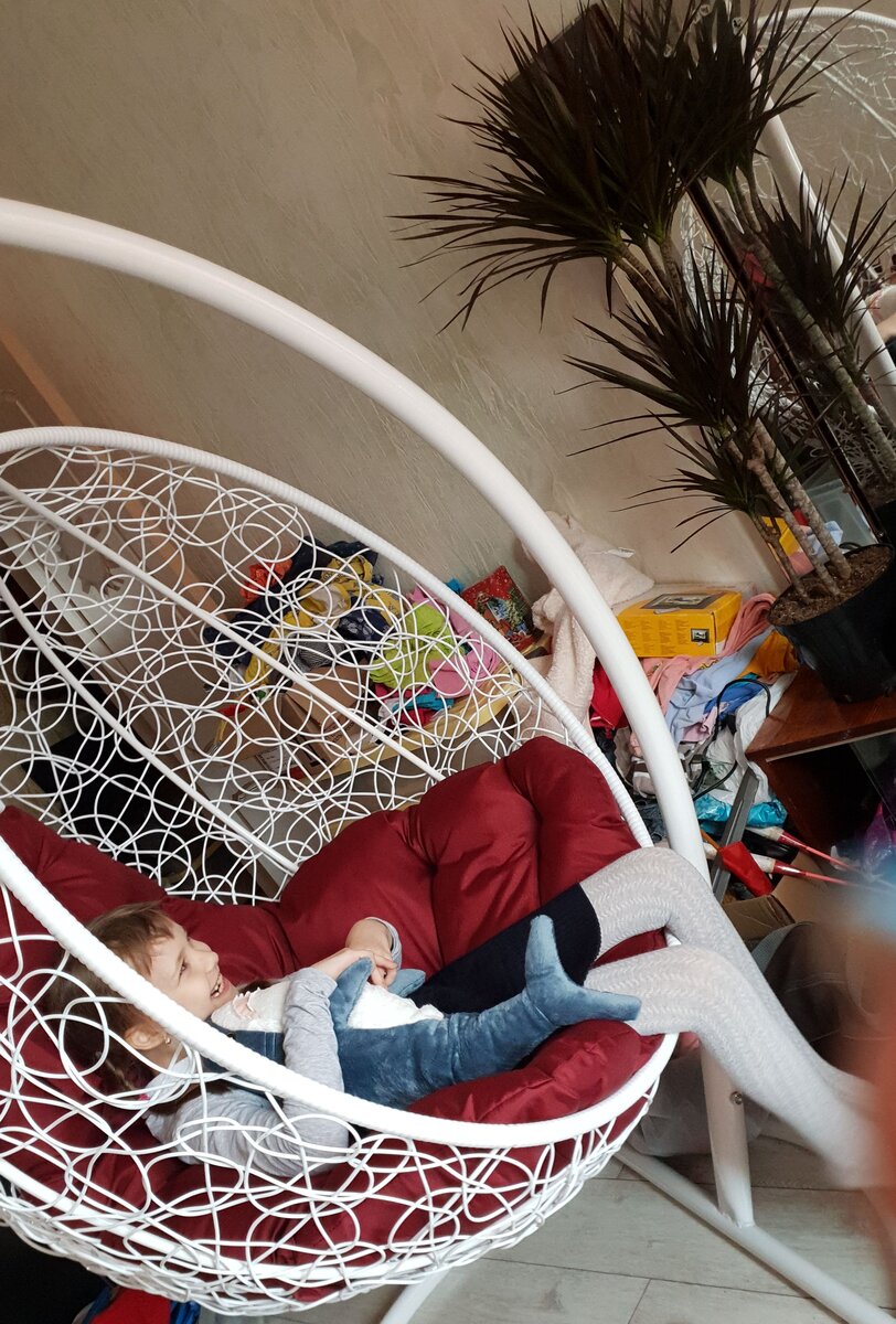 В подарках кресло-кокон, мягкая акула из ИКЕИ и пальма ростом в метр ))) Как-то так тематически получилось )), как праздник на островах ))