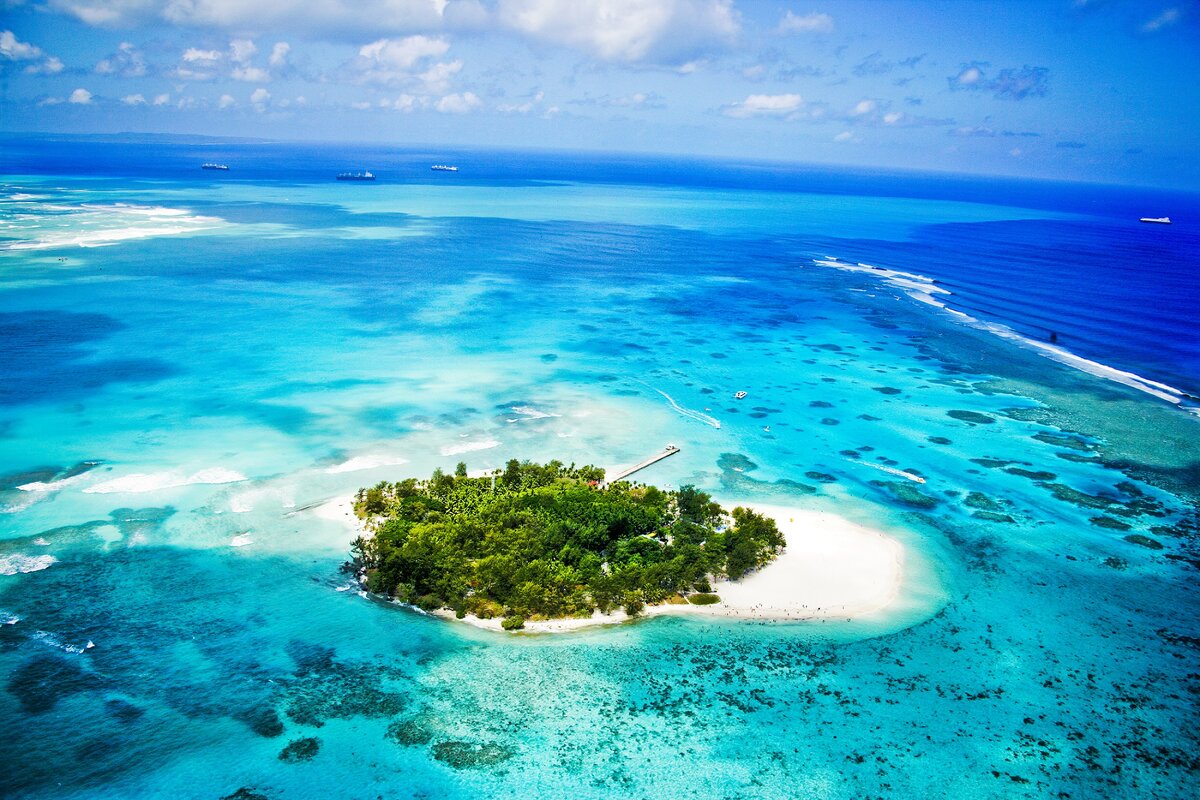 Какой остров в океане есть. Сайпан остров. Остров Атолл Рангироа. Остров Манагаха. Гуам Сайпан.