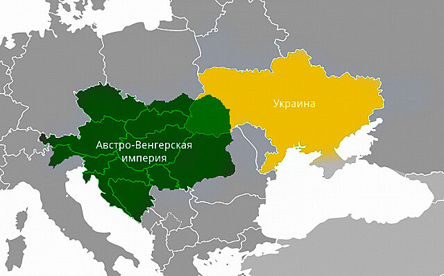 Карта галиции до 1914 года