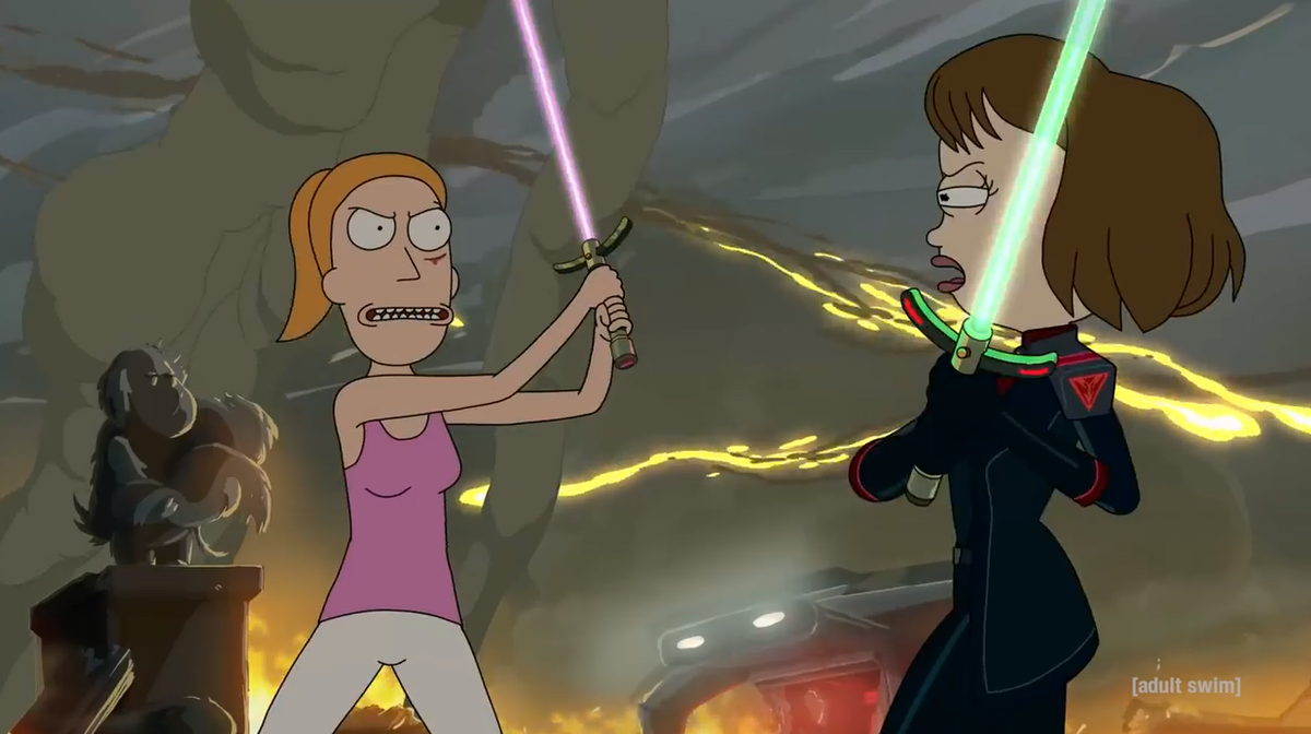 Рик и Морти. Саммер. Восход.