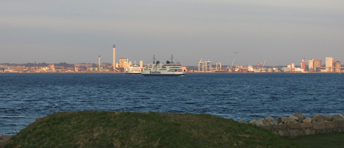 Вид из Дании на Швецию