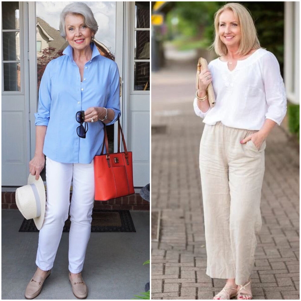 1 образ - стилистка @susanafter60 / 2 образ - стилистка Kay Harms 