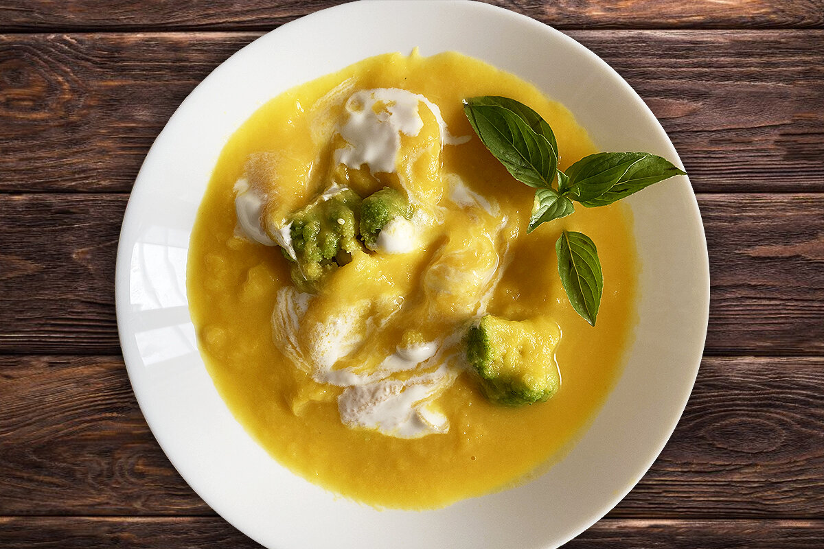 Вот такой овощной суп-пюре получается