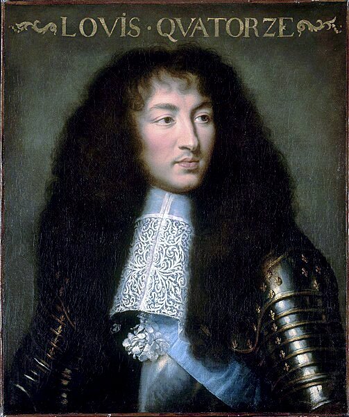 Людовик XIV, король Франции (1638-1715). Художник Шарль Лебрен  (1619–1690). 1661-1662 гг. Версальский дворец, Париж, Франция. Из открытых источников