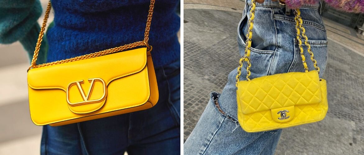 «С чем носить большую желтую сумку: яркие образы для лета» — создано в Шедевруме