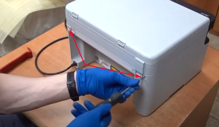 Месторасположение винтов