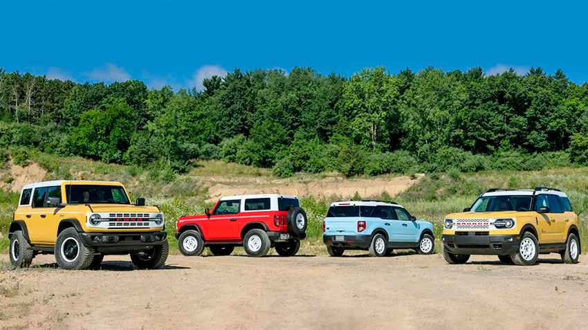 В 2023 модельном году Ford Motor выпустит ограниченную серию Heritage Limited Edition внедорожника Bronco и кроссовера Bronco Sport в стиле первой модели 1966 года