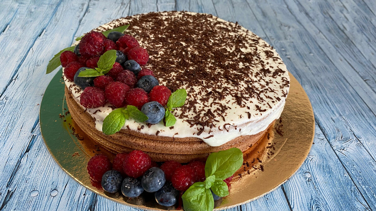 Торт кокосовое Наслаждение