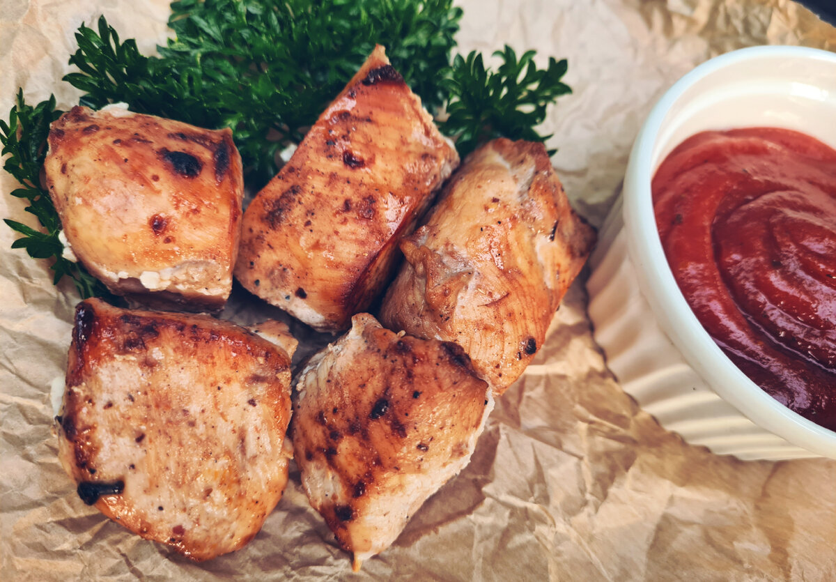 готовый куриный шашлык в маринаде "По-грузински"