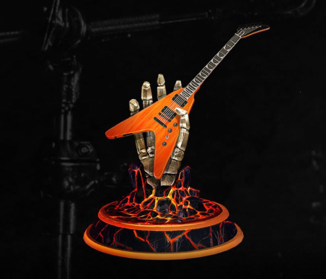 Точная копия гитары Дэйва Мастейна. которая будет находиться в ангаре. 