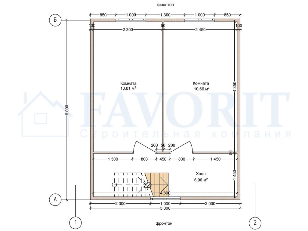 Планировка 2 этажа