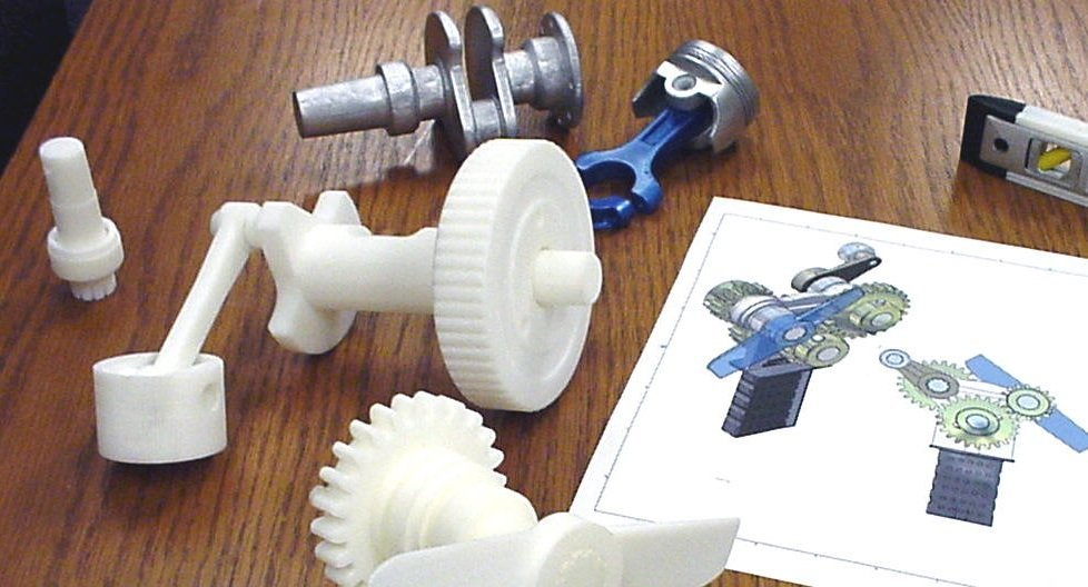 Механизм распечатанный на 3D принтере