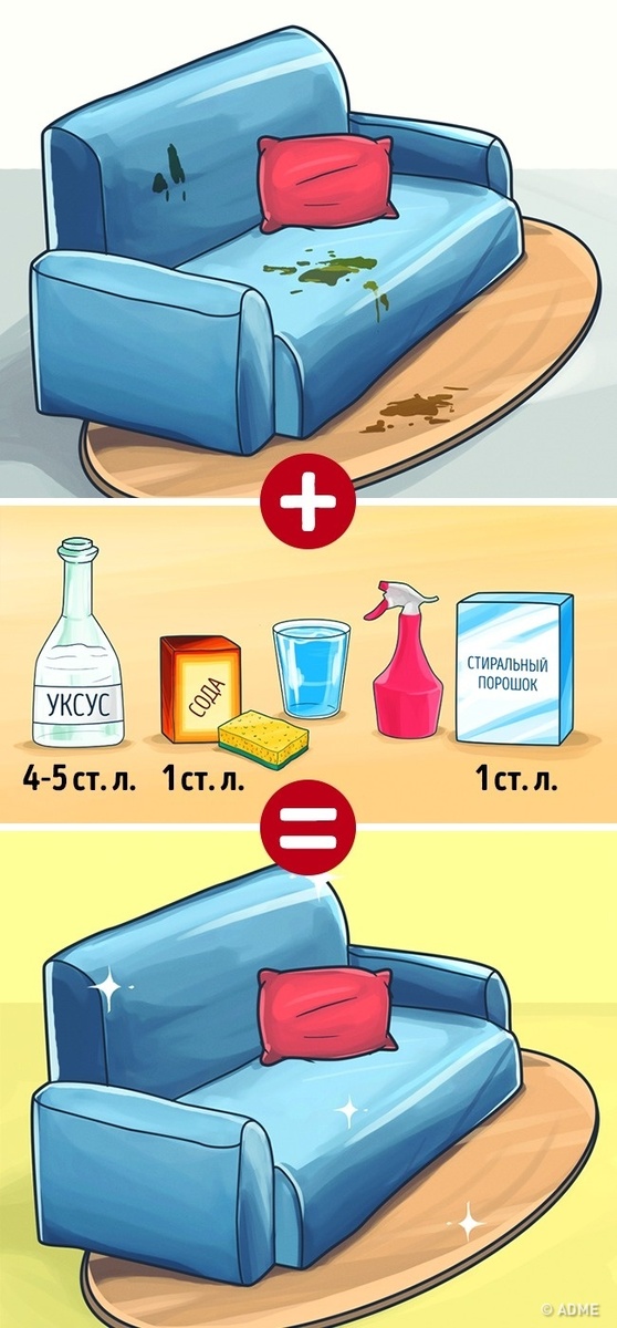 Чистка дивана и ковра