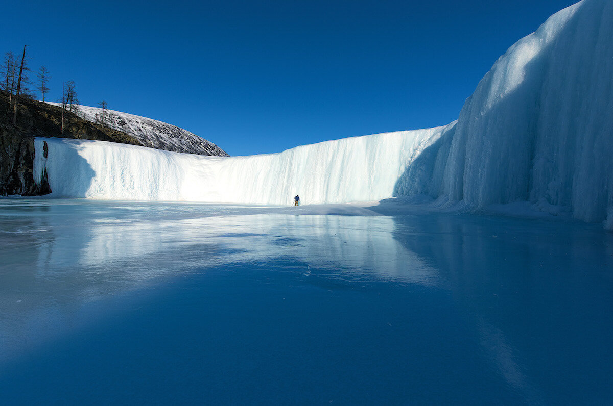 Красноярск Frozen Waterfall