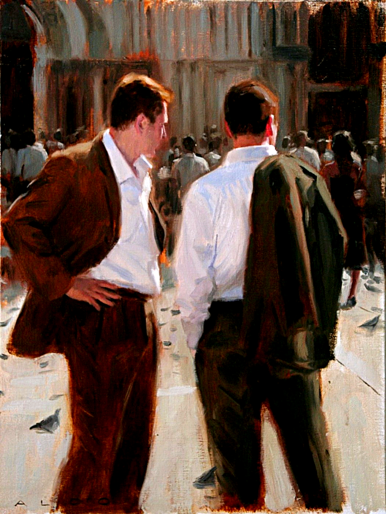 — Две весны, две зимы в кирзовых сапогах, это знаете ли, не фунт изюма съесть. Через что наша дружба крепка и нерушима. — Любил повторять Виталий, хвастаясь по поводу и без. Автор картины Aldo Balding